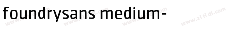 foundrysans medium字体转换
